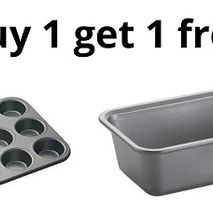 BUY 12 Hole Muffin Tray and Get One Non Stick Box Loaf Tin for FREE