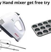 Buy a Portable Scarlet Portable Super Handmixer and Get a Muffin Tray