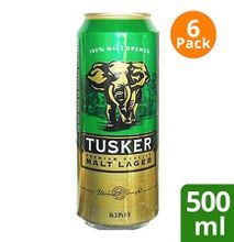 Tusker Malt Lager Can 500ml - 6 Pack
