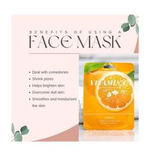 5 pcs Brightening vitamin C Skin Care Korea Face Mask