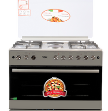 Von F9E50E2/ F9E42G2.IL.S/ VAC9F042WX 4 Gas + 2 Electric Cooker - Stainless steel