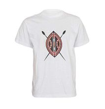 White Masai Shield T-shirt