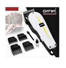 GEMEI GM-1021 - Professional Electric Hair Clipper Hair Shaver - White & Black