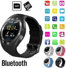 Bluetooth Y1 Smart Watch Android Smartwatch Phones Call GSM Sim Remote Camera Sports Pedometer