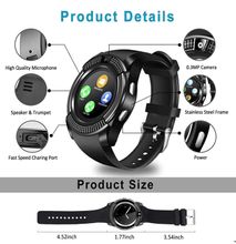 Bluetooth Y1 Smart Watch Android Smartwatch Phones Call GSM Sim Remote Camera Sports Pedometer