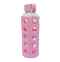Arkman Glass Water Bottle - 460ml - Pink